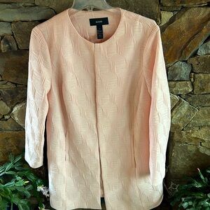 Alfani Mediun Pale Pink Topper Jacket; NWOT; Long Sleeves; Fully Lined;Beautiful
